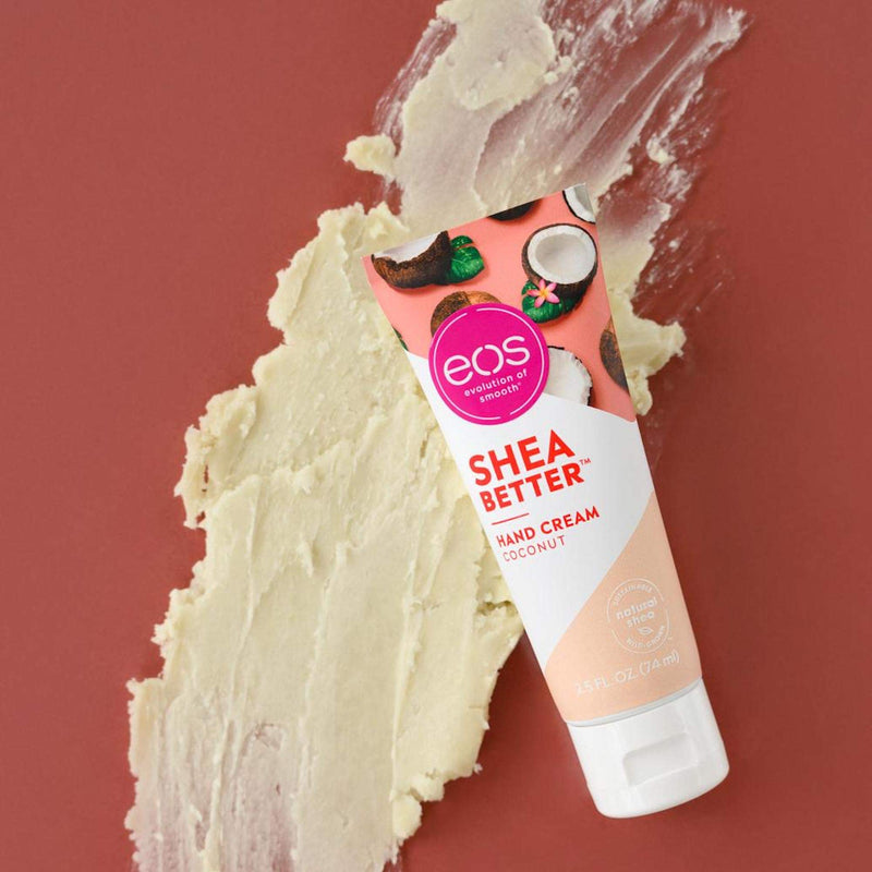 [Australia] - eos Shea Better Hand Cream - Coconut | Natural Shea Butter Hand Lotion and Skin Care | 24 Hour Hydration with Shea Butter & Oil | 2.5 oz 
