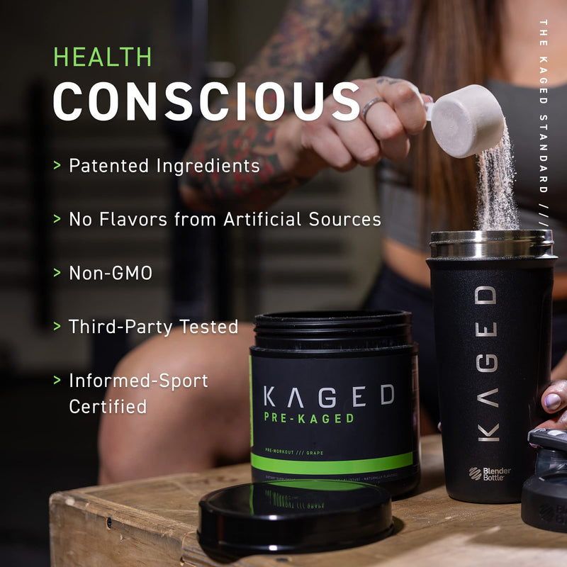 [Australia] - Pre Workout Powder; KAGED MUSCLE Preworkout for Men & Pre Workout Women, Delivers Intense Workout Energy, Focus & Pumps; Supplements, Berry Blast, Natural Flavors 