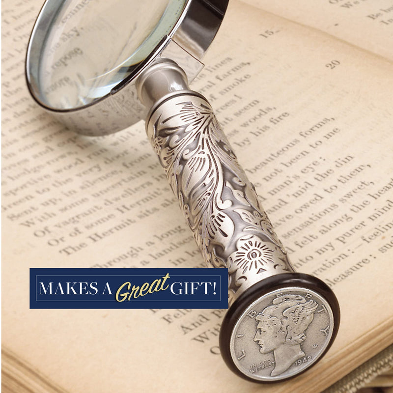 [Australia] - Silver Mercury Dime Magnifying Glass 