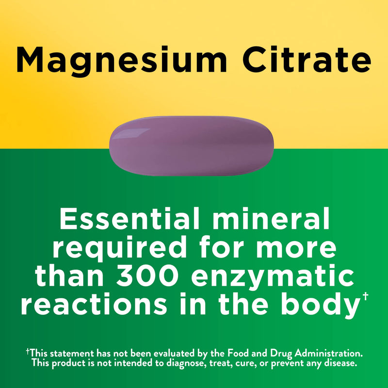 [Australia] - Nature Made Magnesium Citrate 250 mg, Dietary Supplement for Muscle Support, 120 Softgels, 60 Day Supply 120 Count (Pack of 1) 