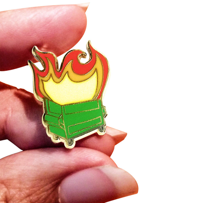 [Australia] - Lil Dumpster Fire Enamel Pin by 44Cloverdale 