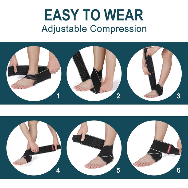 [Australia] - SNEINO Ankle Brace for Women & Men - Breathable Comfortable Adjustable Ankle Stabilizer, Ankle Support Brace for Basketball, Running, Achilles, Minor Sprains,Joint Pain Relief, Injury Recovery, Grey Grey - 1 PACK 