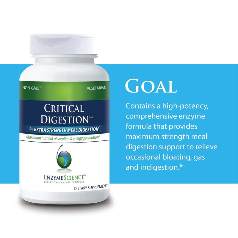 [Australia] - Enzyme Science™ Critical Digestion™, 90 Capsules – High Potency Support for Digestion, Bloating, Indigestion, & Irregularity – Digestive Probiotic Supplement – Gut Health Formula –Vegetarian – Non-GMO 90 Count (Pack of 1) Standard Packaging 