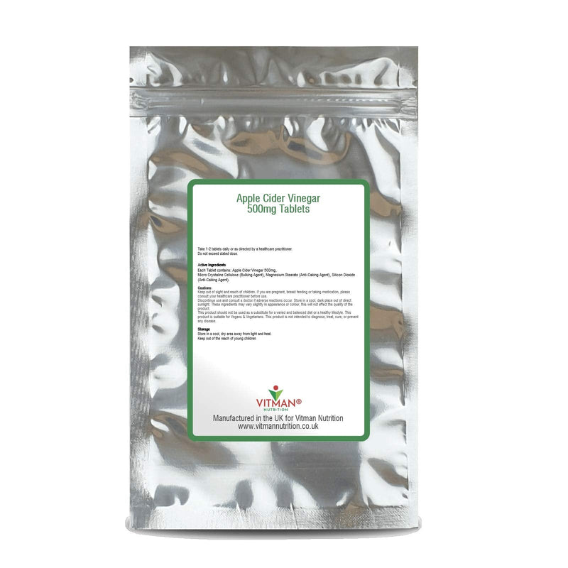 [Australia] - Raw Apple Cider Vinegar Optimal Tablets 1500mg Per Serving, 90 Natural Vegan Tablets, Made from UK Grown Apples with The Mother, Keto Diet (30 Days Supply) 