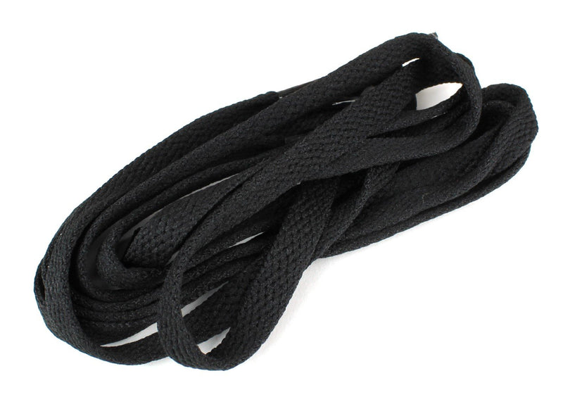 [Australia] - Flat Shoelaces 5/16" Wide Solid Colors - 27"-72" Length Strings Athletic Sneakers Shoes & Boots 27" (69 cm) Black 