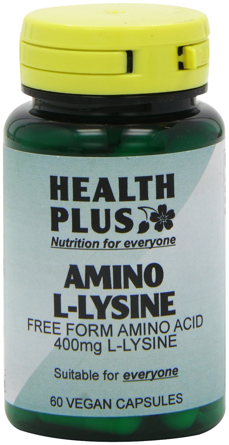 [Australia] - Health Plus Amino L-Lysine HCL 500mg Amino Acid Supplement - 60 Capsules 