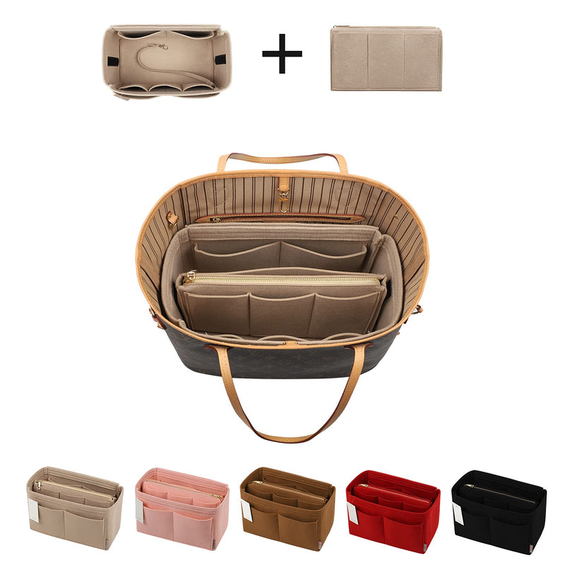 [Australia] - Purse Organizer, Tote Organizer For Speedy Neverful Graceful (Beige, Medium) Beige 