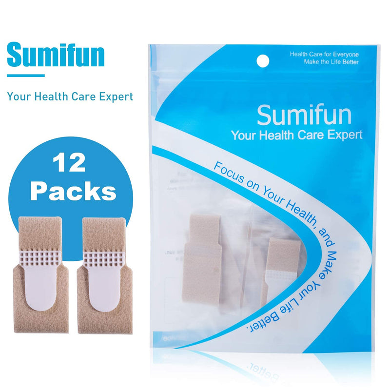 [Australia] - Finger Buddy Wraps, 12 PCS Finger Loops Tapes for Broken, Jammed, Swollen Finger or Dislocated Joint, Splints Brace for Pinky Ring Middle Index Trigger Finger, Toe Strap Bandage 2# 