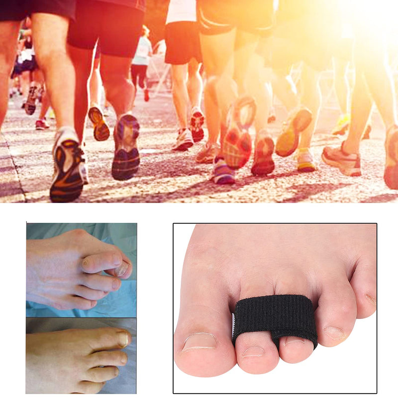 [Australia] - Yimanduo 8 Pieces Toe Splint Wraps Non Slip Hammer Toe Straightener for Broken Toe, Crooked, Overlapped, and Hammer Toes-Women and Men, Small 