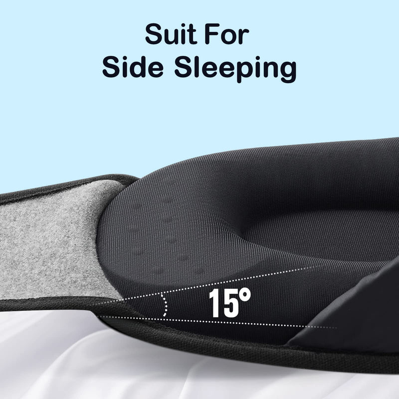 [Australia] - INNELO Cotton Sleep Eye Mask, Ultra Soft Skin-Friendly Natural Cotton Sleeping Eye Mask with Adjustable Strap, Comfortable Wearing, for Men,Women and Kids, for Travel, Nap Sleeping, Shift Work, Travel 