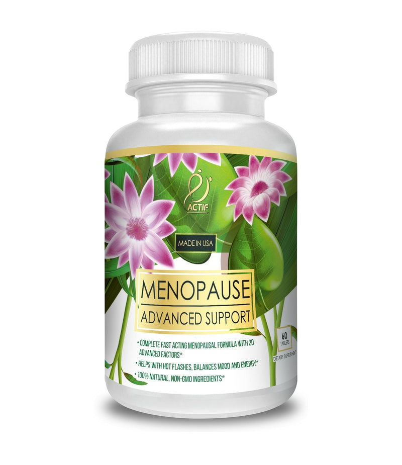 [Australia] - Actif Organic Menopause Advanced Support with Organic Vitamins and Herbs - Non GMO, Fast Acting, Made in USA, 60 Count 