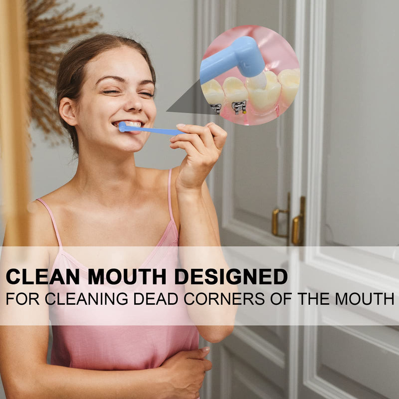 [Australia] - Tufted Toothbrush, 9PCS Orthodontic Interspace Toothbrushes Single Tuft Toothbrush for Teeth Detail Cleaning and Braces Clean Soft and Compact Trim Tooth Toothbrush 9 