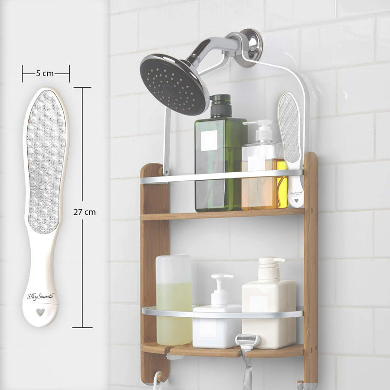 [Australia] - SlkySmooth 3-in-1 Foot File | Hard Dead Skin Remover | Cracked Heels Callus Pedicure Scrubber Corn Removal | Scraper Grater Pumice Stone Exfoliator Rasp Pedi Exfoliating Heel Files for Feet Care 