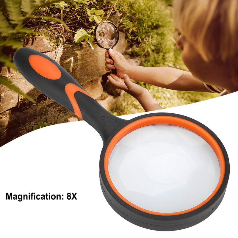 [Australia] - Hand-held Magnifier, 65mm Assist Handle Magnifie Reading Magnifier, Reading Assist Tool Gift for the Elderly Reading Newspaper or Book 