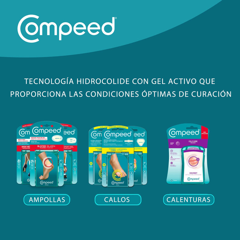 [Australia] - COMPEED Bunions - 5 Hydrocolloid Dressing - Foot Treatment for Natural Bunion Removal, Dressing Size 4.7 x 6.8 cm, 5 Medium - 5 Units 
