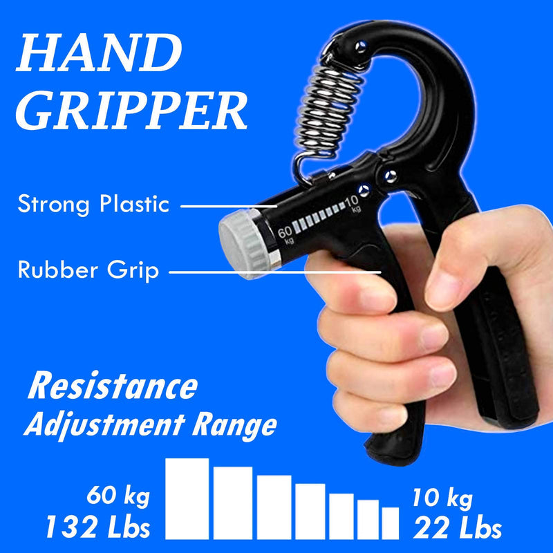[Australia] - roygra Grip Strength Trainer, Forearm Workout, Hand & Finger Exerciser - 5 Pack 