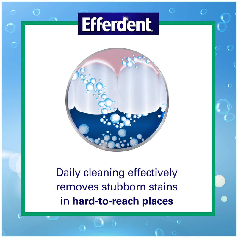 [Australia] - Efferdent Anti-Bacterial Denture Cleanser Tablets, Mint, 90 Count 90 Count (Pack of 1) 