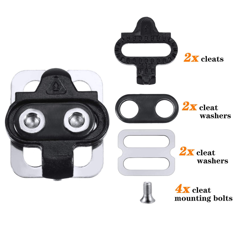 [Australia] - Hotop Bike Cleats Compatible with Shimano MTB SPD Pedals (SH51) for Men and Women Mountain Bike Shoes Bicycle Cleat Set for Mountain Biking and Indoor Cycling 