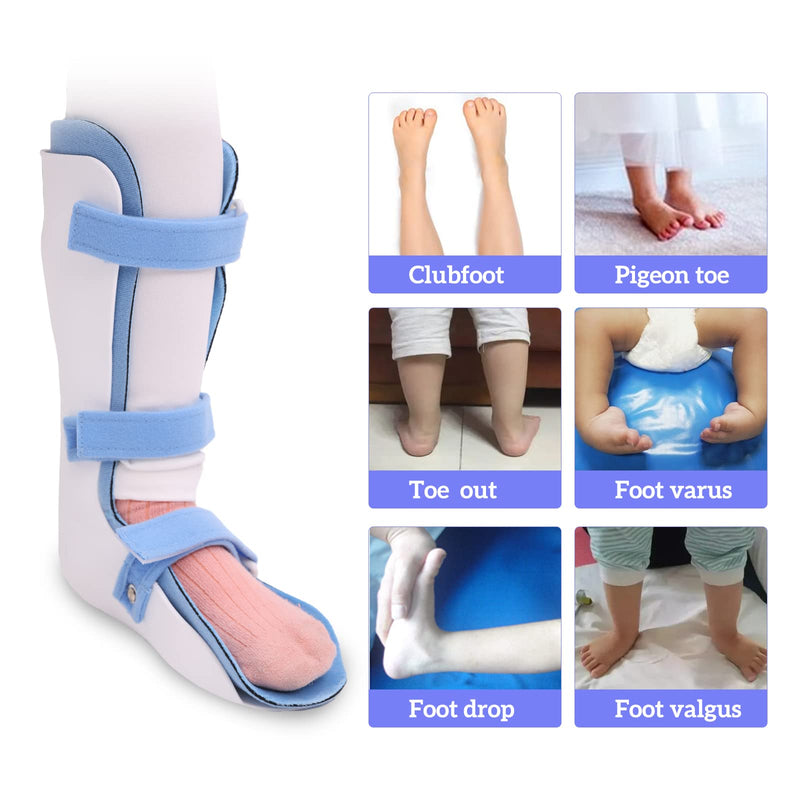 [Australia] - Kids AFO Drop Foot Brace Baby Ankle Foot Orthosis Night Splint for Children Toddler Pediatric Strephenopodia Support Strephexopodia Splint Walking with Shoes or Sleeping (Large-Right) 