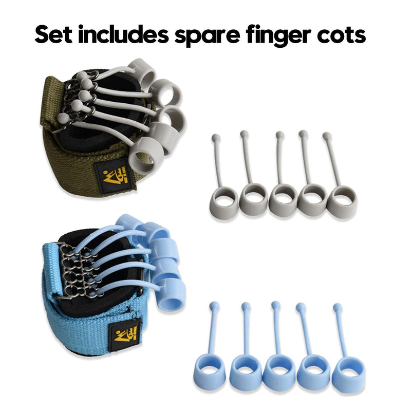 [Australia] - Finger Strengthener Exercise Trainer for Finger Resistance Stretching Rehabilitation Fitness 20Lb+40Lb Assist A great gift for the elderly 