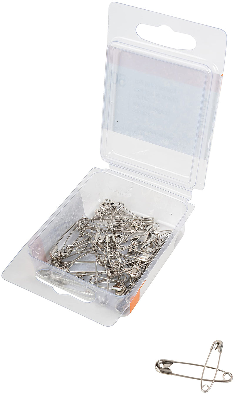 [Australia] - SINGER 00226 Assorted Safety Pins, Multisize, Nickel Plated, 50-Count 1 50 count 