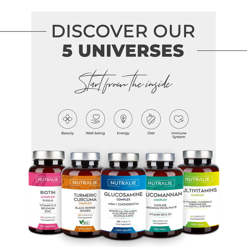 [Australia] - Organic Turmeric Capsules - with Black Pepper and Ginger - 1420mg High Strength Turmeric Curcuma Complex - Supplement with Curcumin - 120 Vegan Organic Capsules Nutralie 
