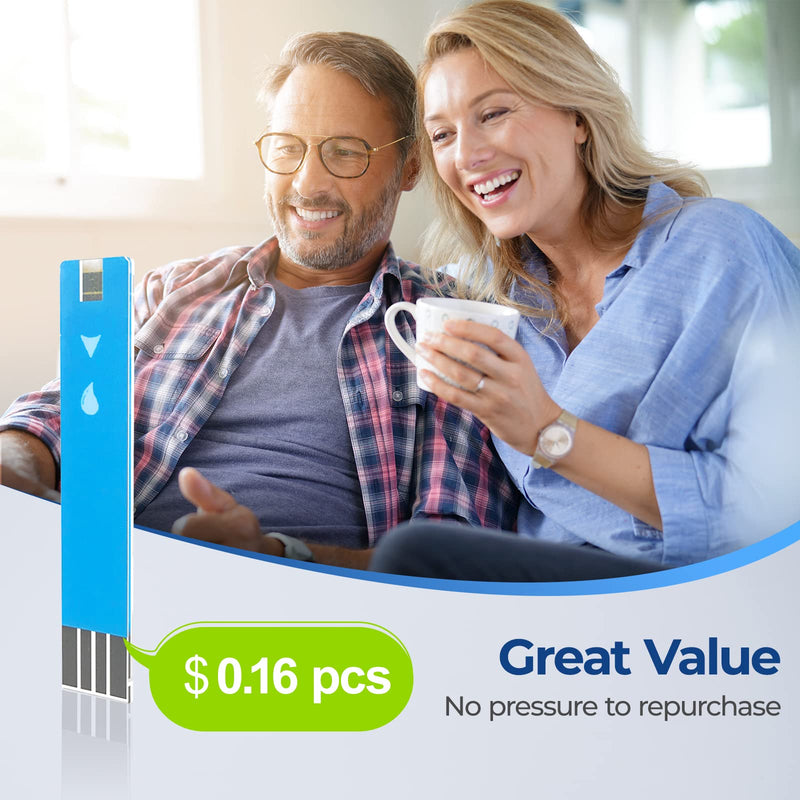 [Australia] - AUVON Blood Glucose Monitor Kit for Accurate Test, Diabetes Testing Kit with 100 Glucometer Strips, 100 30G Lancets and Lancing Devices, I-QARE DS-W Portable Blood Sugar Test Kit, No Coding Required 