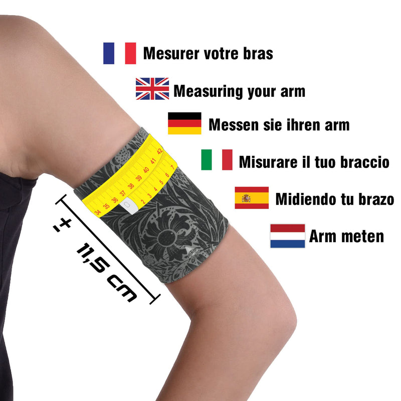 [Australia] - Dia-Band, Armband for CGM Freestyle Libre, Medtronic, Dexcom or Omnipod - Comfortable and Reusable Diabetic Armband for Glucose Sensor. (S (25-28 cm)) S (25-28 cm) 
