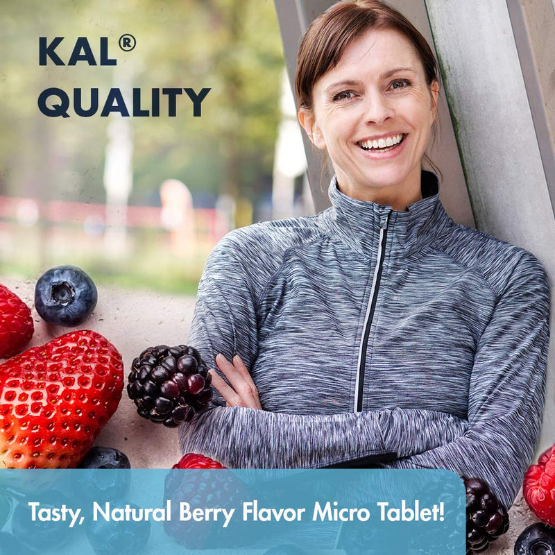 [Australia] - KAL B-6, B-12, Folic Acid ActivMelt | Healthy Heart & Energy Support | Natural Berry Flavor | 60 Micro Tablets, 60 Serv. 