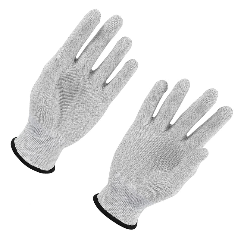 [Australia] - Electrode Gloves, 1 Pair Tens Machine Conductive Electrode Massage Gloves Electrotherapy Lead Wires(M) M 