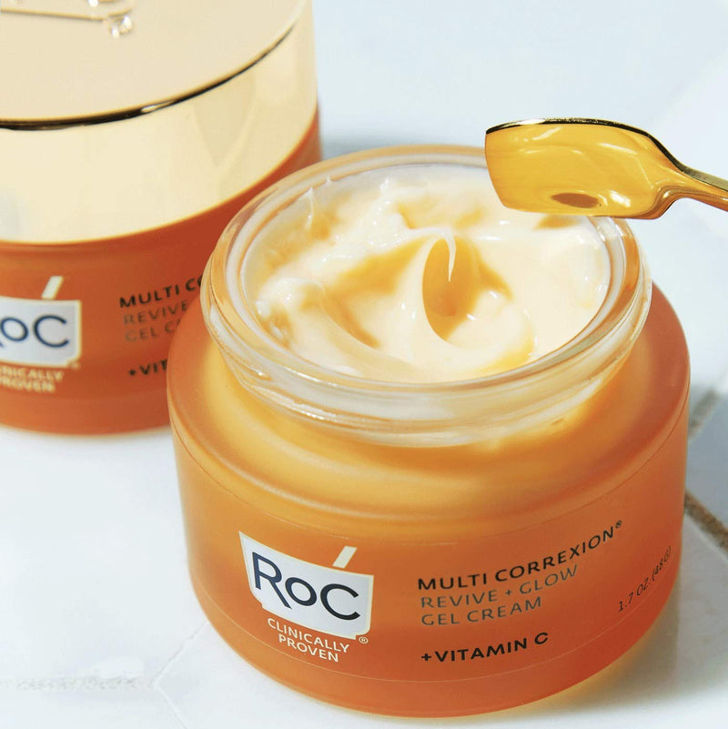 [Australia] - RoC Multi Correxion Revive + Glow Vitamin C Moisturizer for Face, Gel Cream, 1.7 Ounce 