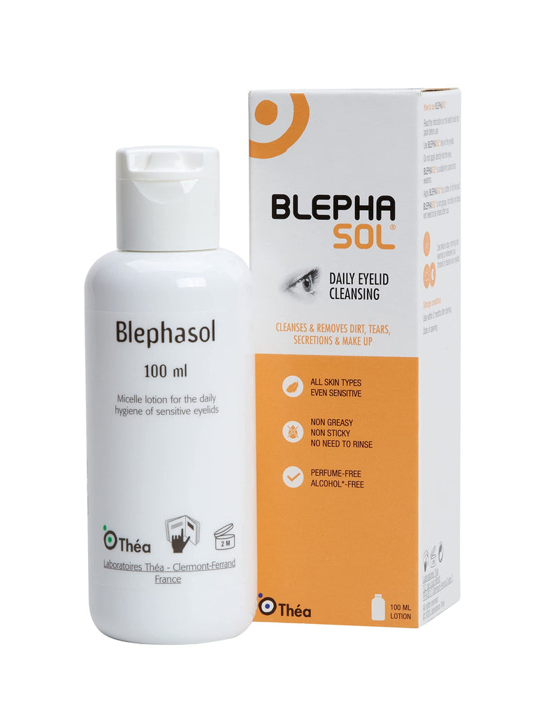 [Australia] - 2 x Blephasol Micelle Lotion 100ml | for Daily Hygiene of Sensitive Eyes | Cleanses and Removes Dirt, Tears Secretions and Make-up 