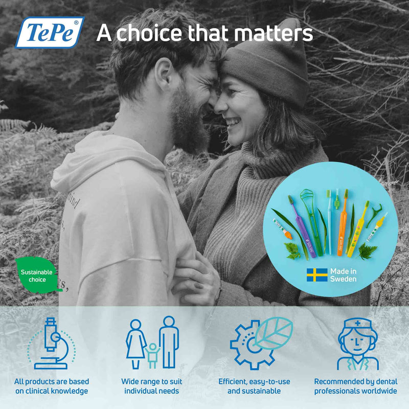 [Australia] - TePe Interdental Brush, Original, Orange, 0.45 mm/ISO 1, 20pcs, plaque removal, efficient clean between the teeth, tooth floss, for narrow gaps 1x20 pcs Orange (Size 1) 