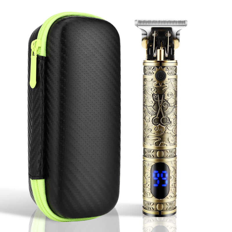 [Australia] - Suttik Hair Clippers for Men, Beard Trimmer, Zero Gapped Trimmer T-Blade Trimmer Clippers for Hair Cutting, Cordless Trimmers Professional Barber, Liners Clippers Haircut,Edgers Clippers Gold With Bag 