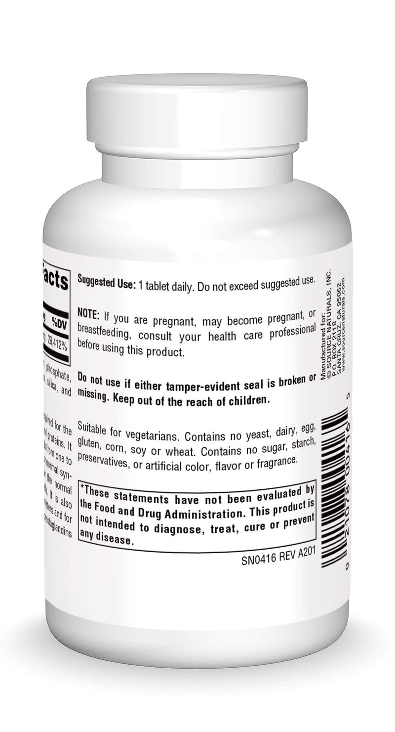 [Australia] - Source Naturals Vitamin B-6, 500 mg Immune System Support - 100 Tablets 