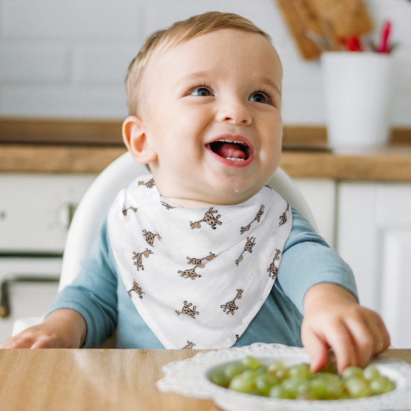 [Australia] - GLLQUEN BABY Muslin Squares for Baby, 6 Pack Cotton Burp Cloths 70cm x 70cm Absorbent & Breathable and Ideal to Clean, Wipe & Cover Newborns (Animal) Animal 