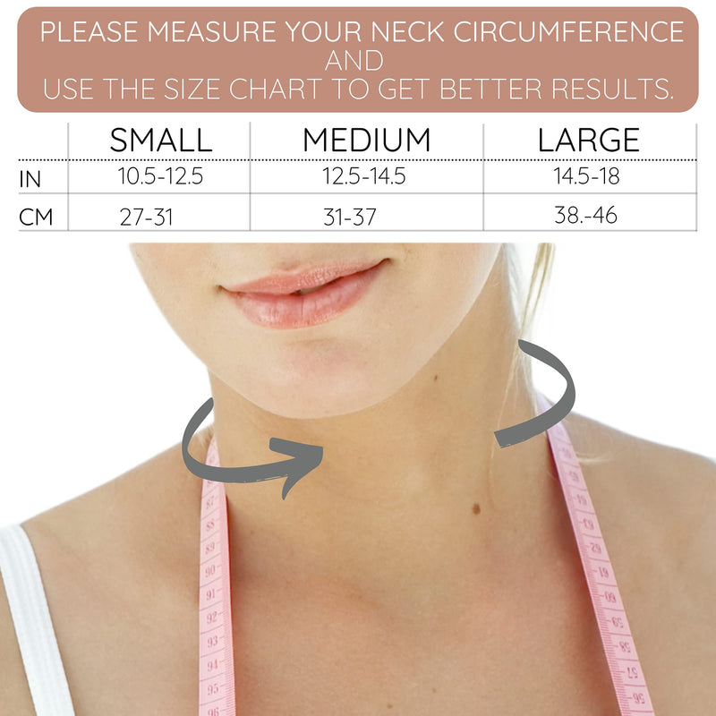 [Australia] - Neck Chin Compression Garment Strap Bandage, Face Slimmer, Double Chin Wrap Black Medium (Pack of 1) 