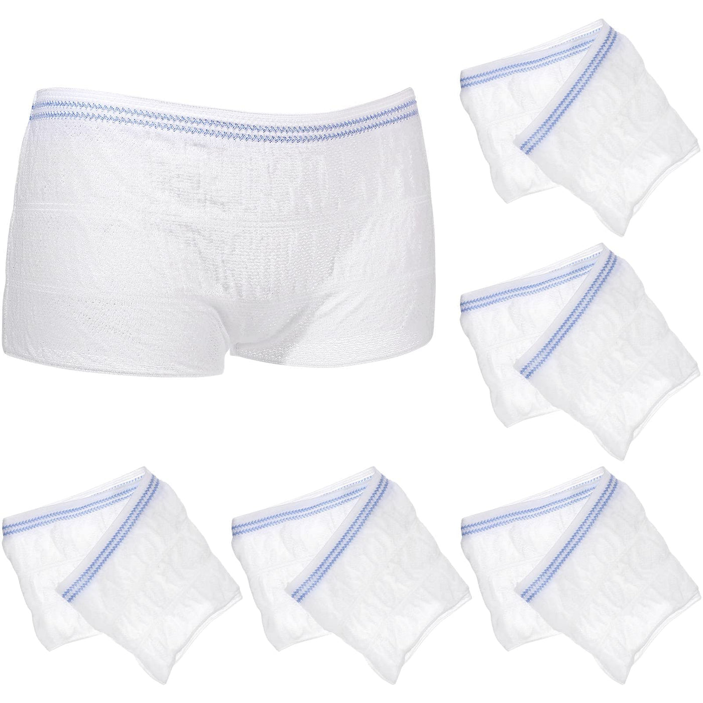6pcs/Pack Seamless Mesh Postpartum Underwear For Vaginal Delivery
