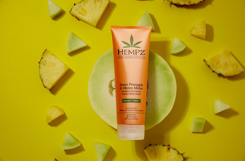 [Australia] - Hempz¬Æ Sweet Pineapple & Honey Melon Smoothing Creamy Herbal Body Wash, 250ml. 