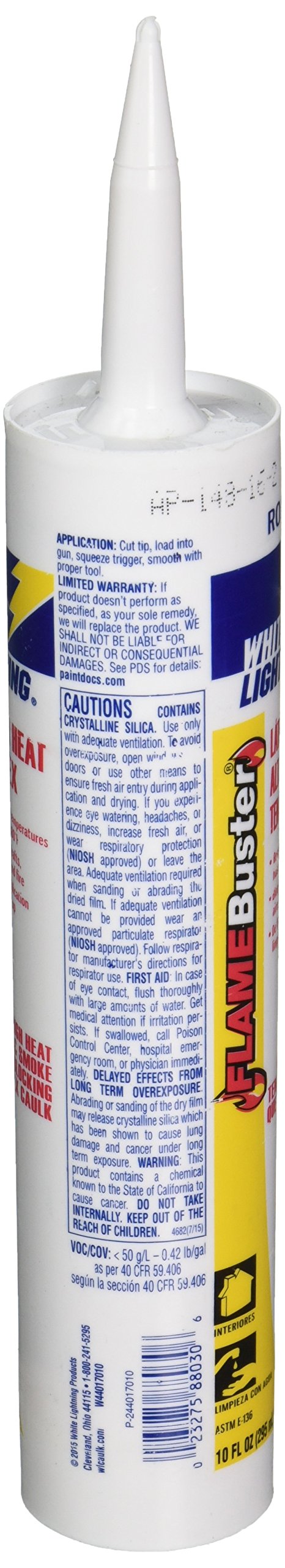 [Australia] - White Lightning W44017010 Flame Buster High Heat Latex Caulk, Red, 10 fl. oz. Smoke & Fire Blocking 