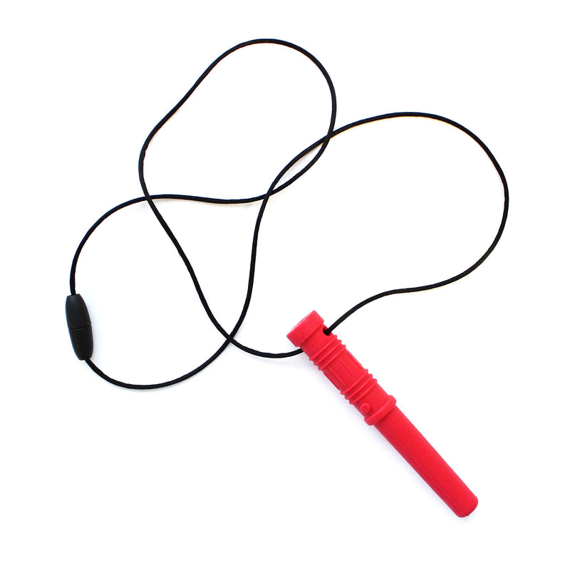[Australia] - ARK's Bite Saber Chew Necklace (Soft & Chewy for Mild Chewing Only) - Red 