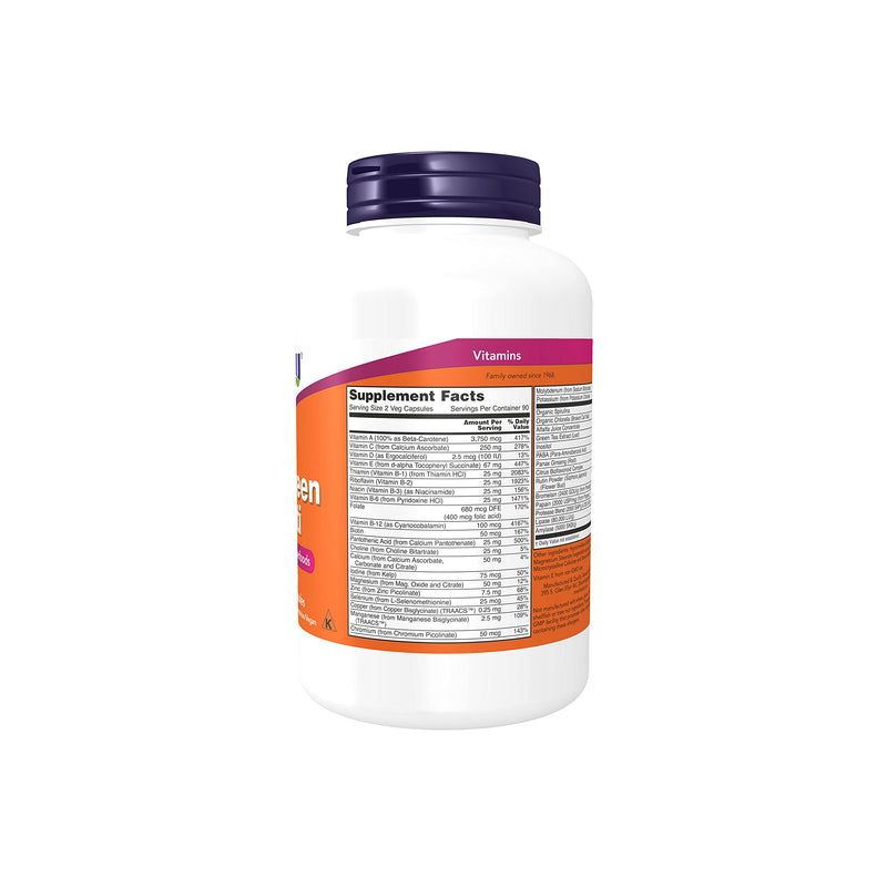 [Australia] - NOW Foods EcoGreen Multi Vitamin 180 Veg Capsules 