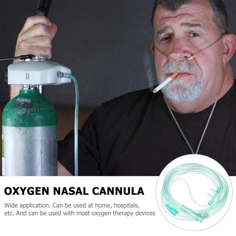 [Australia] - Artibetter 6pcs 2 Meters Soft Oxygen Nasal Cannula Nasal Oxygen Cannula Nasal Cannulae Oxygen Accessories Green 
