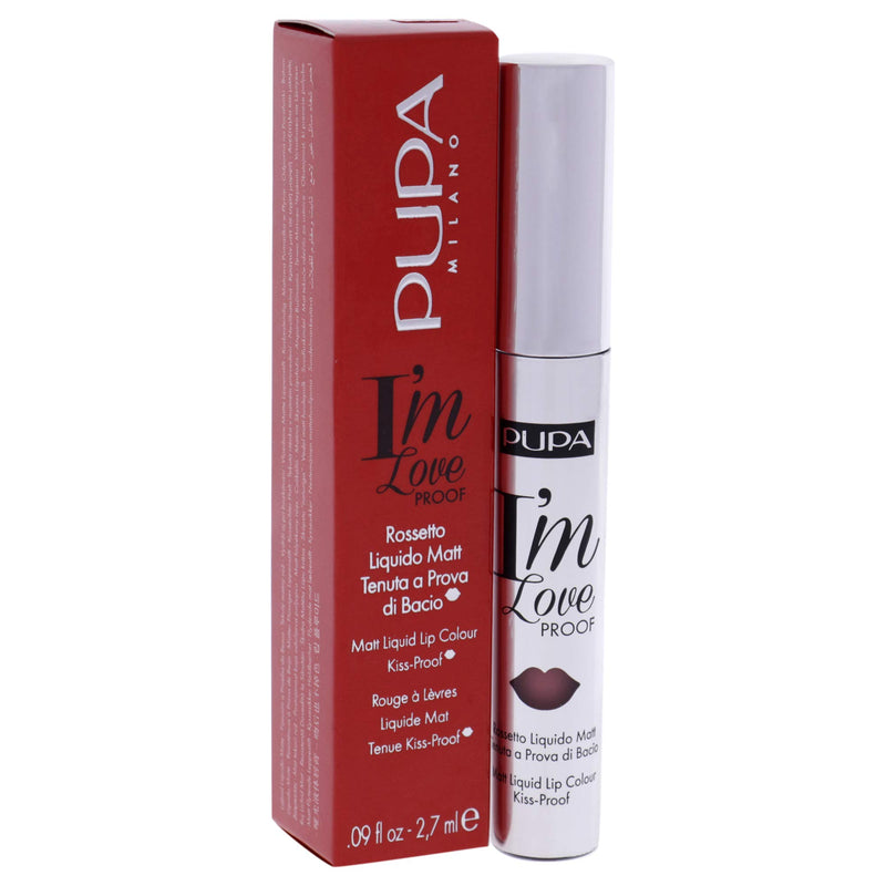 [Australia] - Pupa Milano I'M Loveproof Matte Liquid Lip Color - Kissproof - Velvety Effect - Super-Intense Color - High Concentration - Flawless And Defined - 001 Light Rose - 0.09 Oz 