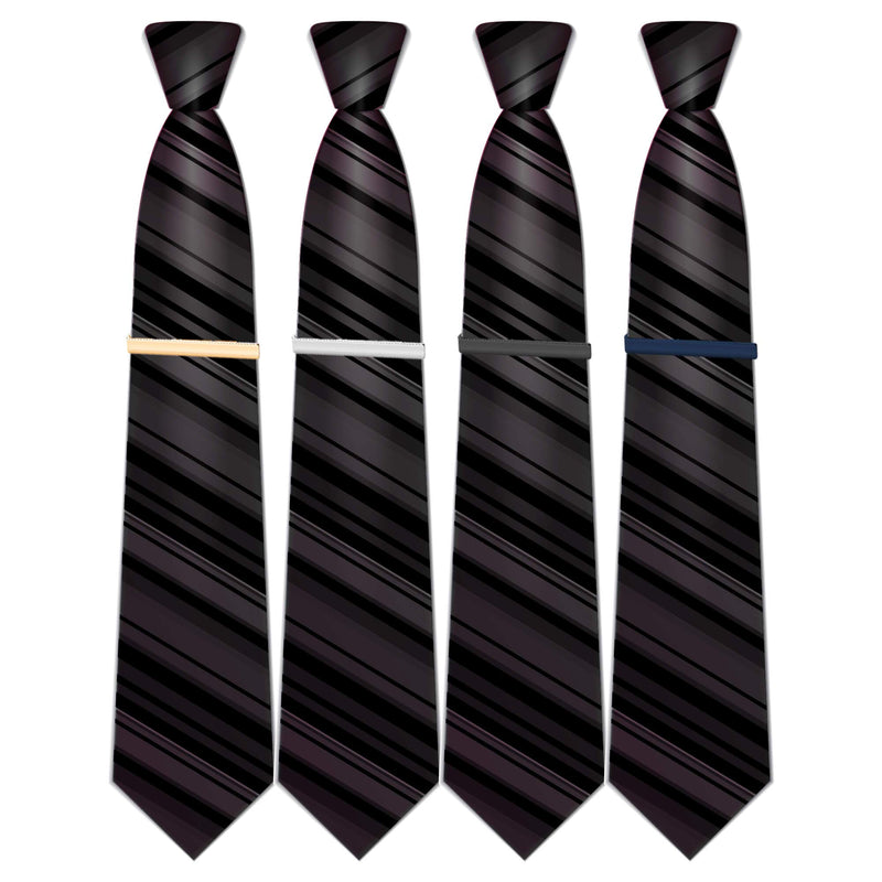 [Australia] - Selizo 4Pcs Tie Clip Tie Bar Tie Clips for Men 