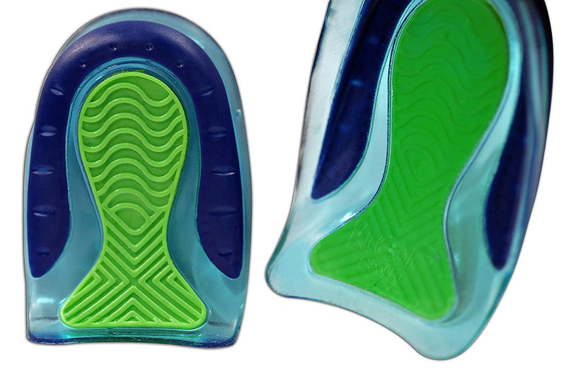 [Australia] - KidSole Sport Traction Shock Absorbing Lightweight Gel Heel Cups for Kid's with Sensitive Heels, Heel Spurs, Plantar Fasciitis, or Ankle Pain (2 Pairs, 4 Single Heelcups) (Kid's Size 3-7) Kid's Size 3-7 