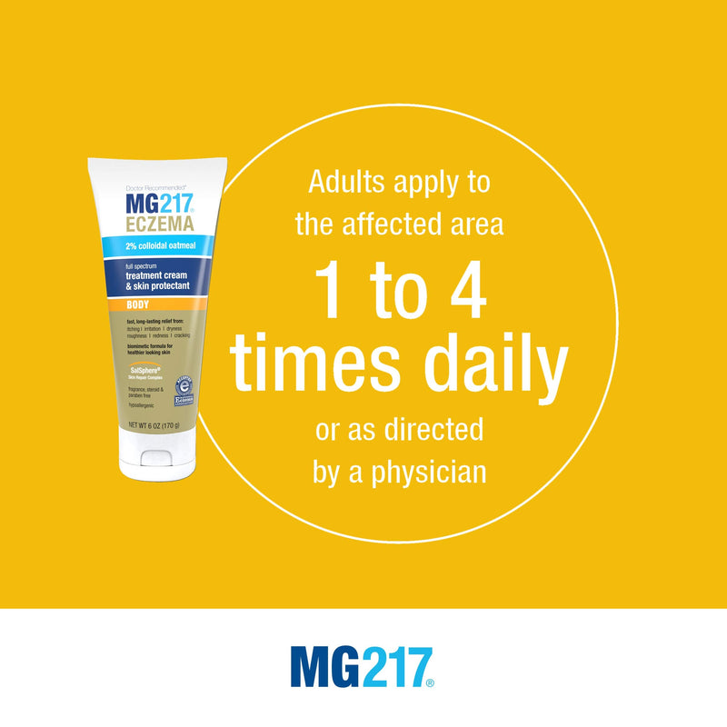 [Australia] - MG217 Eczema Body Cream with 2% Colloidal Oatmeal - 6 oz Tube 