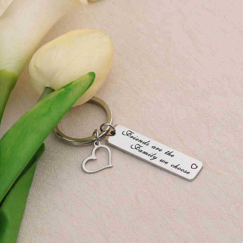 [Australia] - Best Friend Keychain Friends are The Family We Choose Jewelry BFF Friendship Gifts 