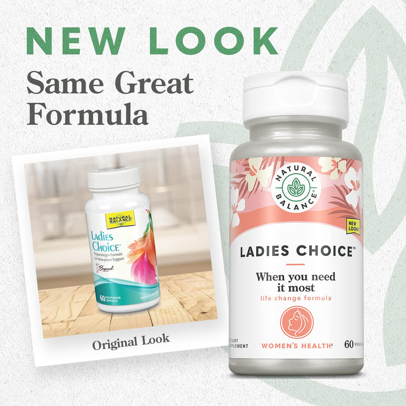[Australia] - Natural Balance Ladies Choice Menopause Support | Hormone Balance Formula with PhytoEstrogens | 60 VegCaps 