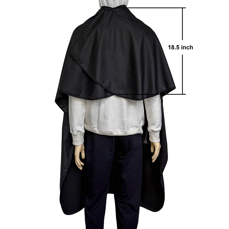 [Australia] - Professional hair chemical cape waterproof cutting cape hairdresser cape with any dye chemical resistant for adults hair capes with snap closure adjustable neck part with hand hole easy clean 